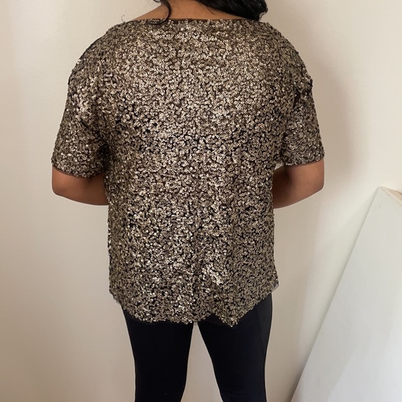 Golden Sequined Top - Picture 2 of 4